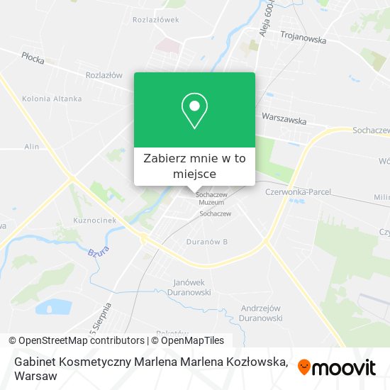 Mapa Gabinet Kosmetyczny Marlena Marlena Kozłowska