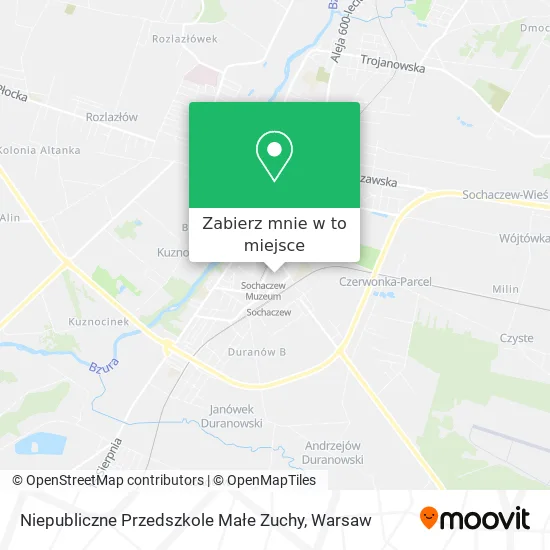 Mapa Niepubliczne Przedszkole Małe Zuchy