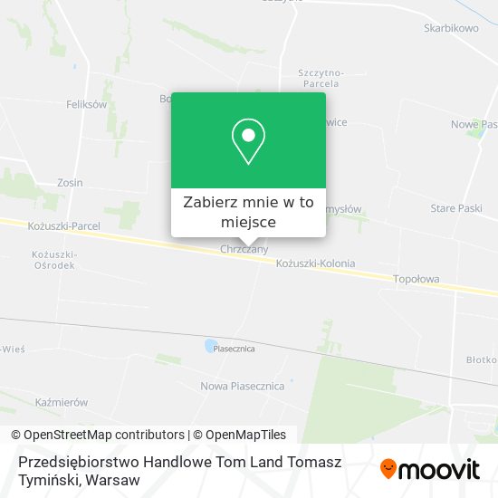 Mapa Przedsiębiorstwo Handlowe Tom Land Tomasz Tymiński