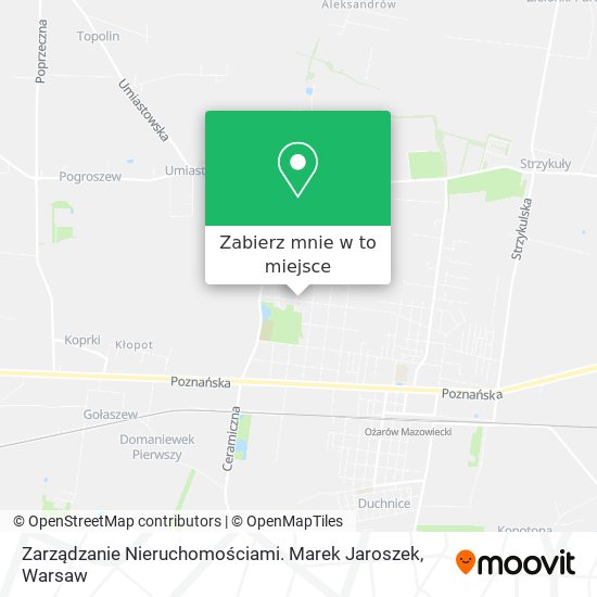 Mapa Zarządzanie Nieruchomościami. Marek Jaroszek