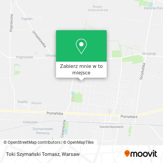 Mapa Toki Szymański Tomasz