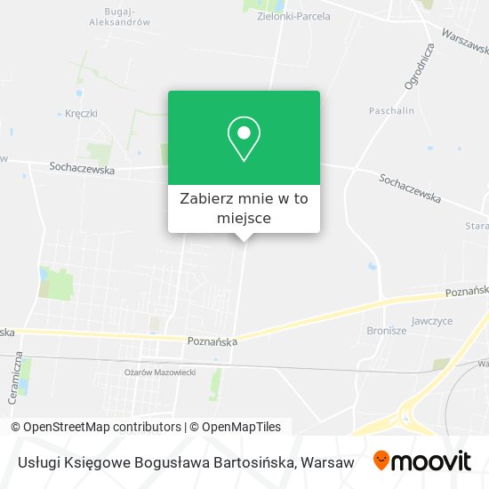 Mapa Usługi Księgowe Bogusława Bartosińska