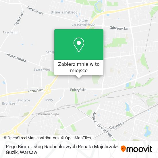 Mapa Regu Biuro Usług Rachunkowych Renata Majchrzak-Guzik