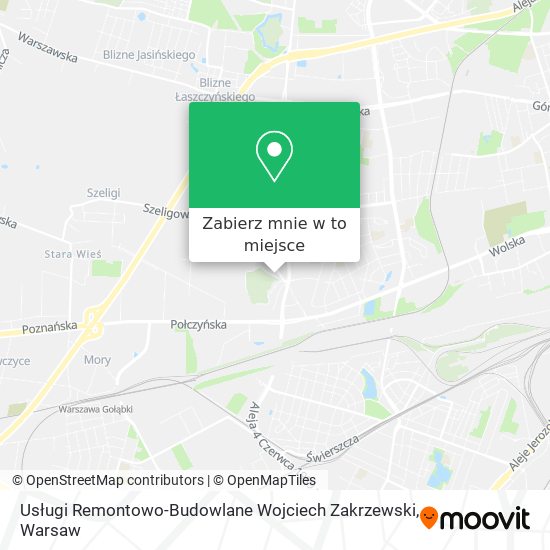 Mapa Usługi Remontowo-Budowlane Wojciech Zakrzewski