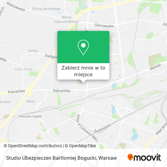 Mapa Studio Ubezpieczen Bartlomiej Bogucki