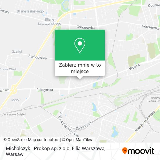 Mapa Michalczyk i Prokop sp. z o.o. Filia Warszawa