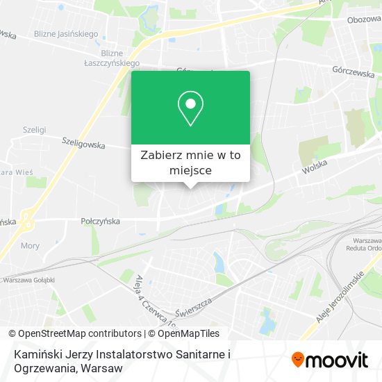 Mapa Kamiński Jerzy Instalatorstwo Sanitarne i Ogrzewania