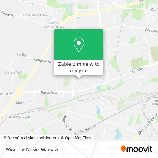 Mapa Wiśnie w Nosie