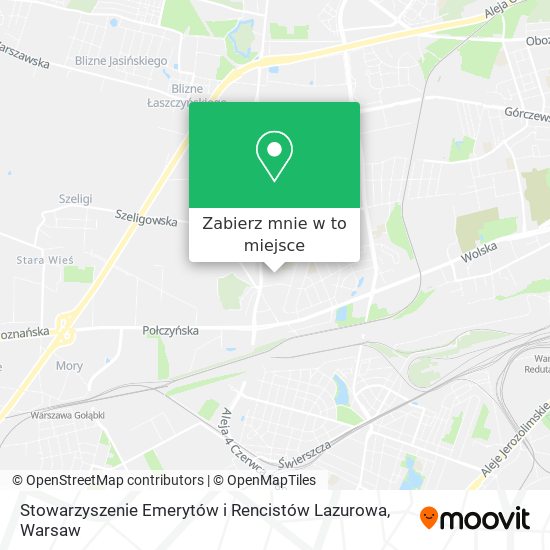 Mapa Stowarzyszenie Emerytów i Rencistów Lazurowa