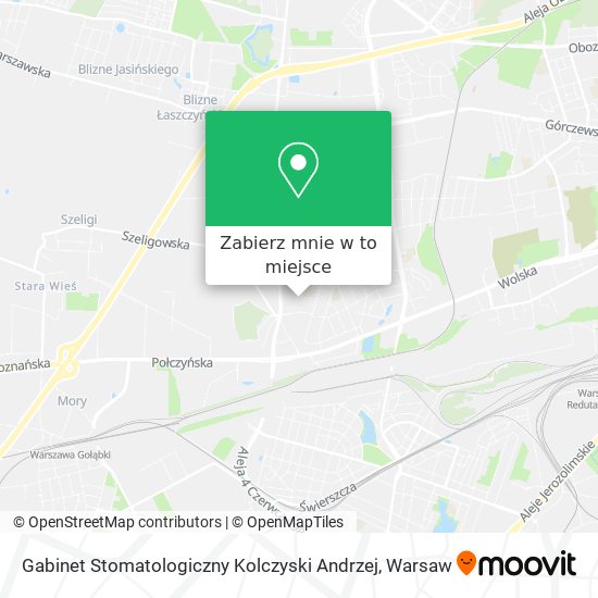 Mapa Gabinet Stomatologiczny Kolczyski Andrzej