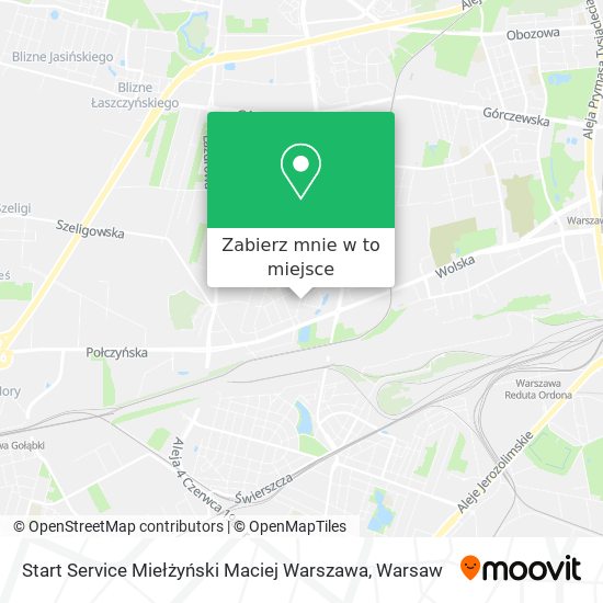 Mapa Start Service Miełżyński Maciej Warszawa