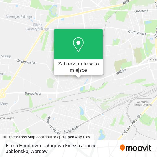 Mapa Firma Handlowo Usługowa Finezja Joanna Jabłońska