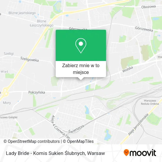 Mapa Lady Bride - Komis Sukien Ślubnych