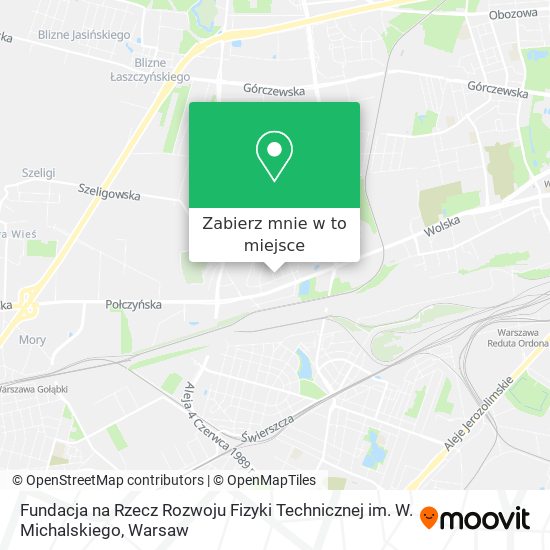 Mapa Fundacja na Rzecz Rozwoju Fizyki Technicznej im. W. Michalskiego