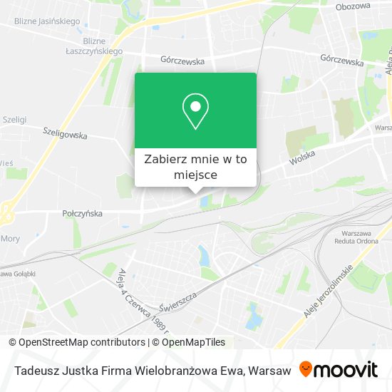 Mapa Tadeusz Justka Firma Wielobranżowa Ewa