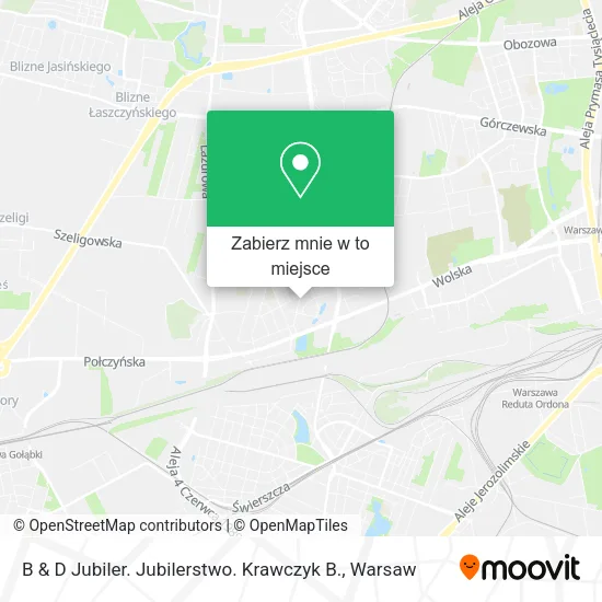 Mapa B & D Jubiler. Jubilerstwo. Krawczyk B.