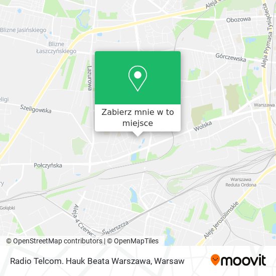 Mapa Radio Telcom. Hauk Beata Warszawa