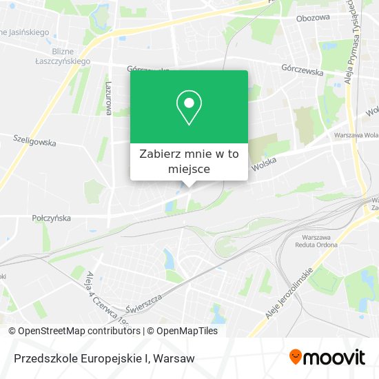 Mapa Przedszkole Europejskie I