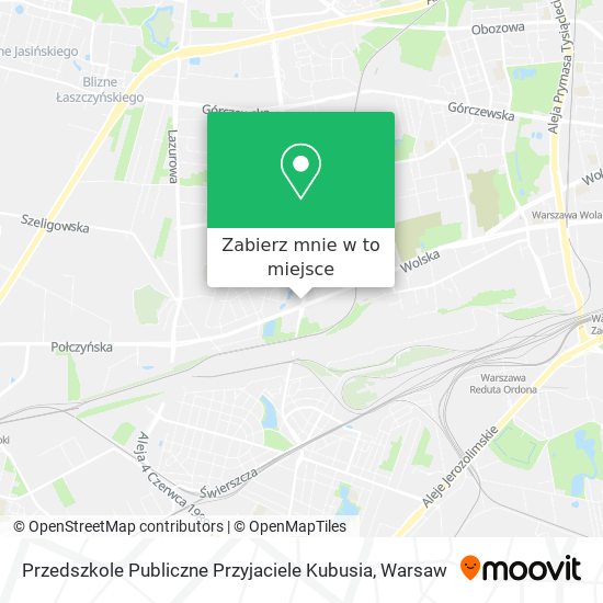 Mapa Przedszkole Publiczne Przyjaciele Kubusia