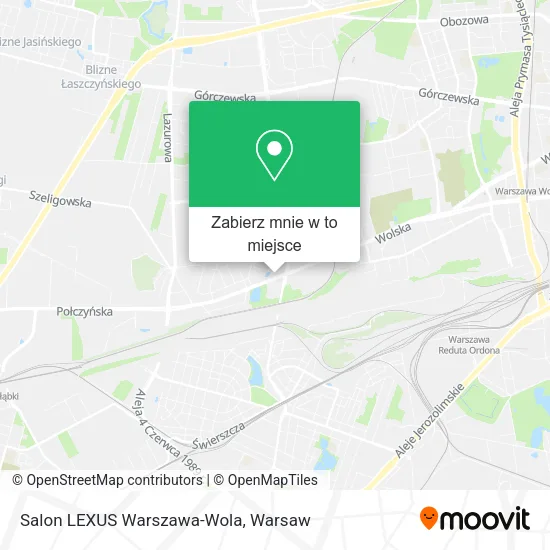 Mapa Salon LEXUS Warszawa-Wola
