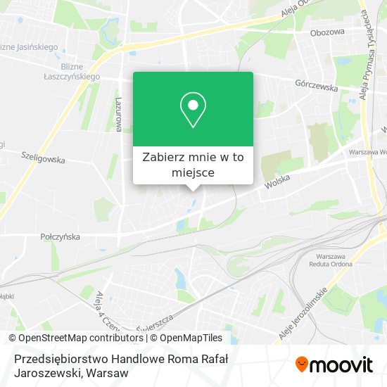 Mapa Przedsiębiorstwo Handlowe Roma Rafał Jaroszewski