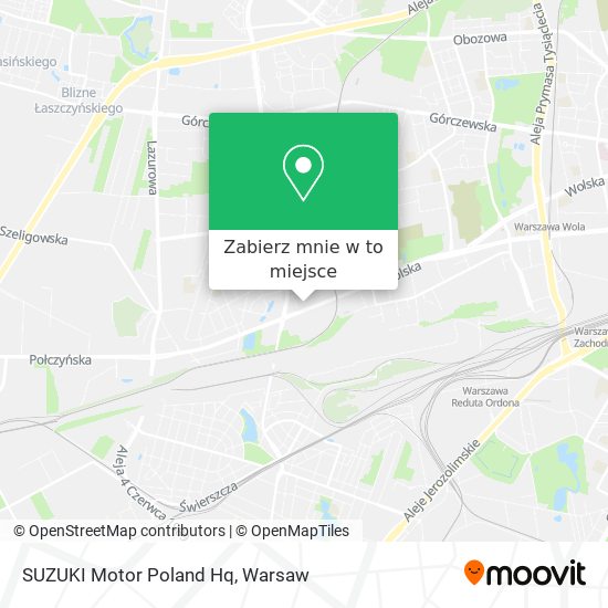 Mapa SUZUKI Motor Poland Hq