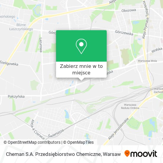 Mapa Cheman S.A. Przedsiębiorstwo Chemiczne