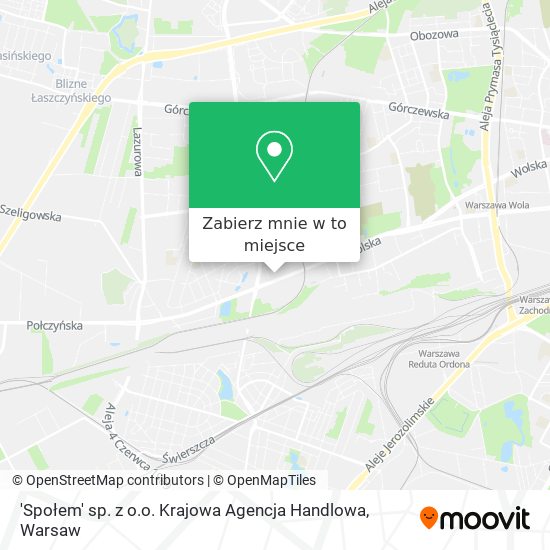 Mapa 'Społem' sp. z o.o. Krajowa Agencja Handlowa