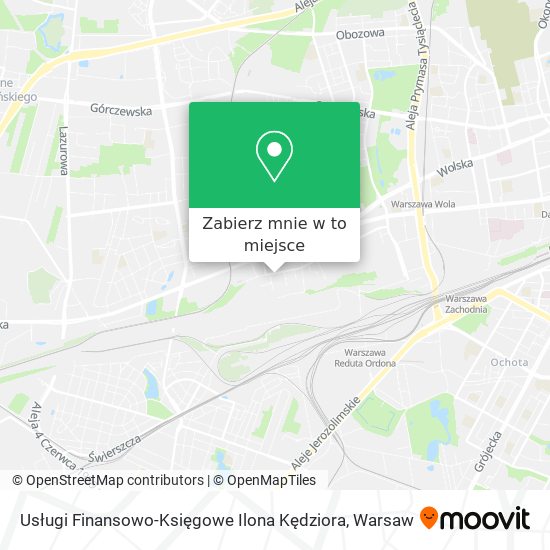 Mapa Usługi Finansowo-Księgowe Ilona Kędziora