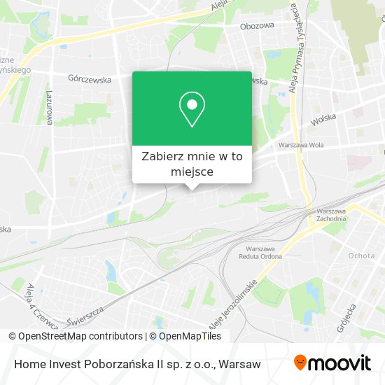 Mapa Home Invest Poborzańska II sp. z o.o.