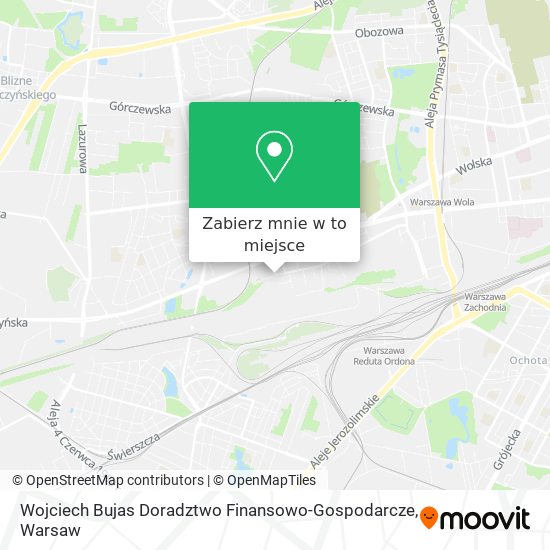 Mapa Wojciech Bujas Doradztwo Finansowo-Gospodarcze