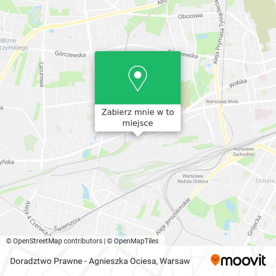 Mapa Doradztwo Prawne - Agnieszka Ociesa