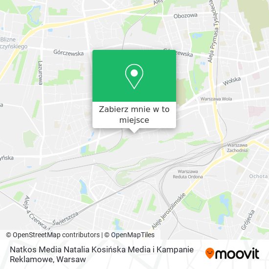 Mapa Natkos Media Natalia Kosińska Media i Kampanie Reklamowe