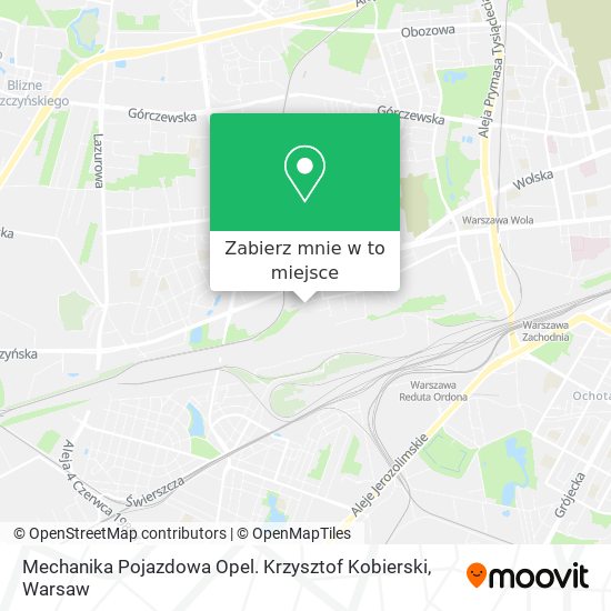 Mapa Mechanika Pojazdowa Opel. Krzysztof Kobierski