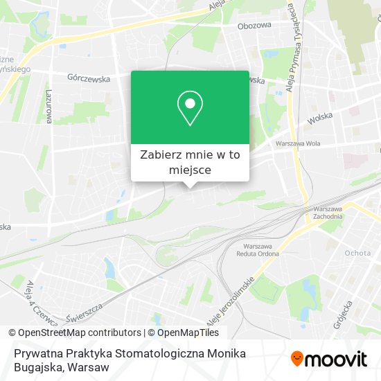 Mapa Prywatna Praktyka Stomatologiczna Monika Bugajska