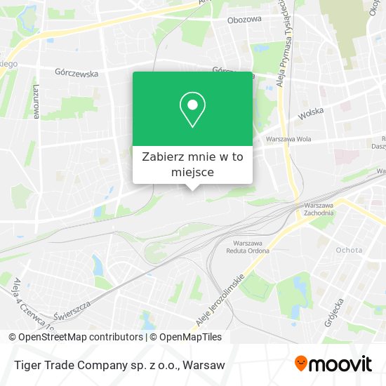 Mapa Tiger Trade Company sp. z o.o.