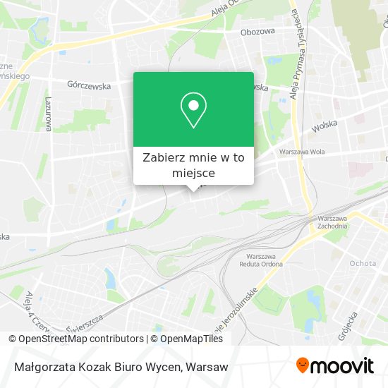 Mapa Małgorzata Kozak Biuro Wycen