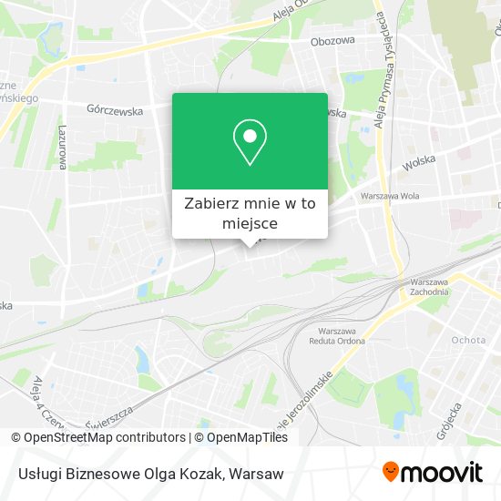 Mapa Usługi Biznesowe Olga Kozak