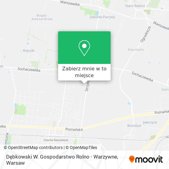 Mapa Dębkowski W. Gospodarstwo Rolno - Warzywne