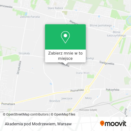 Mapa Akademia pod Modrzewiem