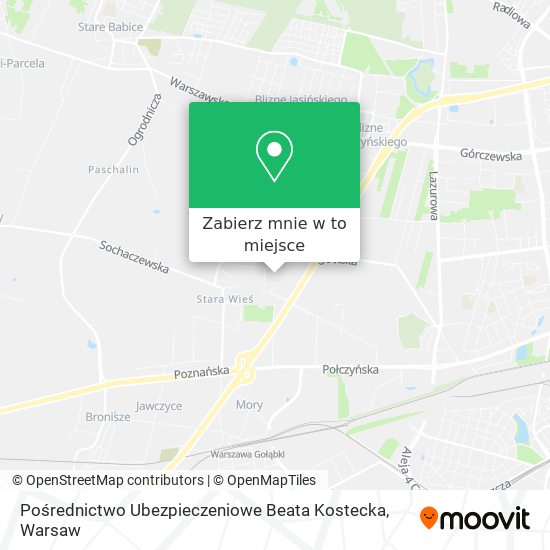 Mapa Pośrednictwo Ubezpieczeniowe Beata Kostecka