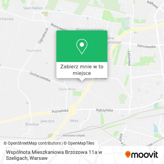 Mapa Wspólnota Mieszkaniowa Brzozowa 11a w Szeligach