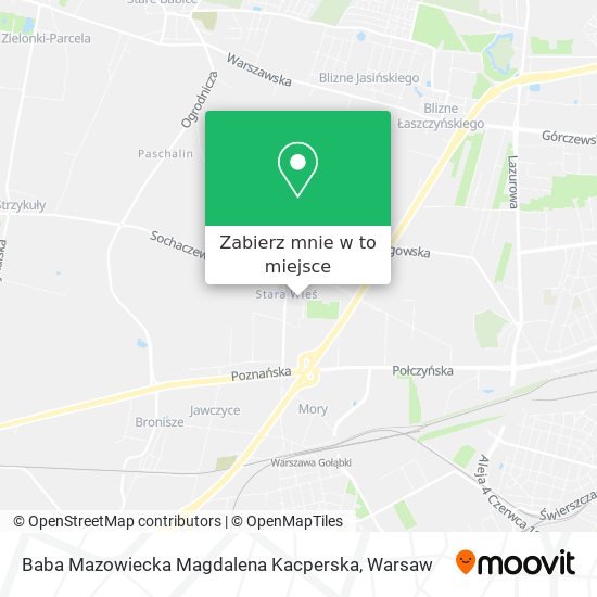 Mapa Baba Mazowiecka Magdalena Kacperska