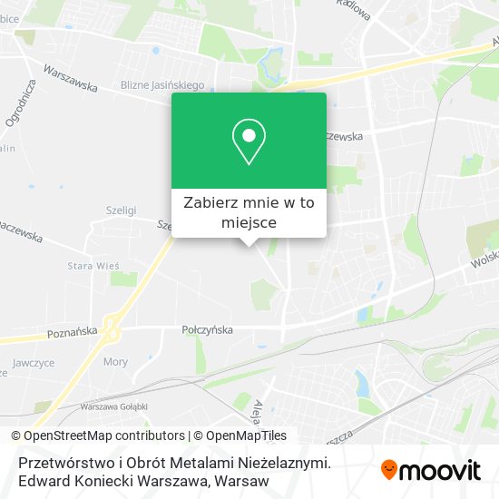 Mapa Przetwórstwo i Obrót Metalami Nieżelaznymi. Edward Koniecki Warszawa