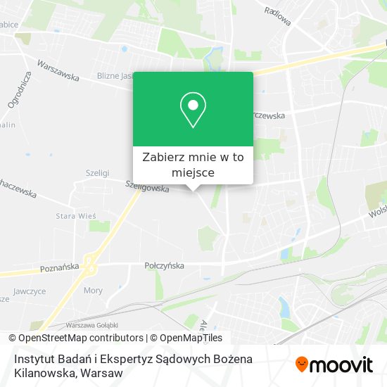 Mapa Instytut Badań i Ekspertyz Sądowych Bożena Kilanowska