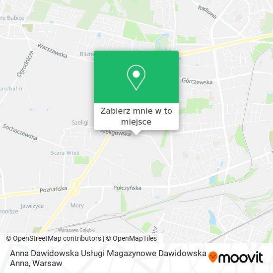 Mapa Anna Dawidowska Usługi Magazynowe Dawidowska Anna