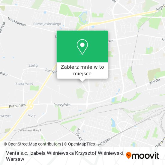 Mapa Venta s.c. Izabela Wiśniewska Krzysztof Wiśniewski