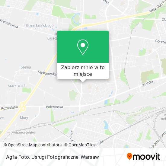 Mapa Agfa-Foto. Usługi Fotograficzne