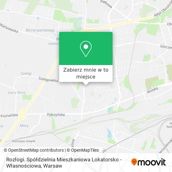 Mapa Rozłogi. Spółdzielnia Mieszkaniowa Lokatorsko - Własnościowa