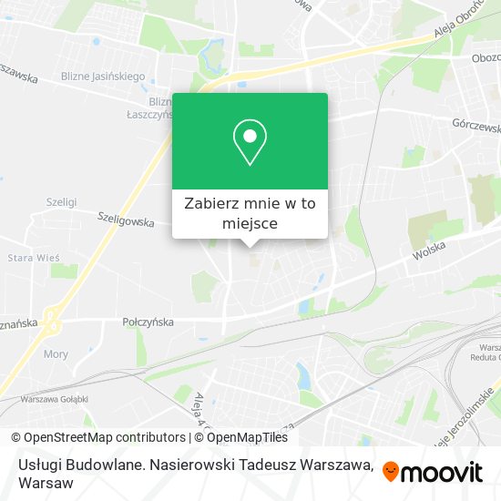 Mapa Usługi Budowlane. Nasierowski Tadeusz Warszawa